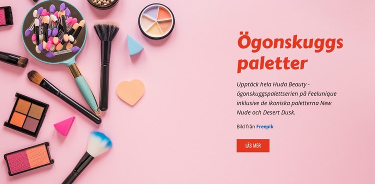 Beauty Eyeshadow Paletter WordPress -tema