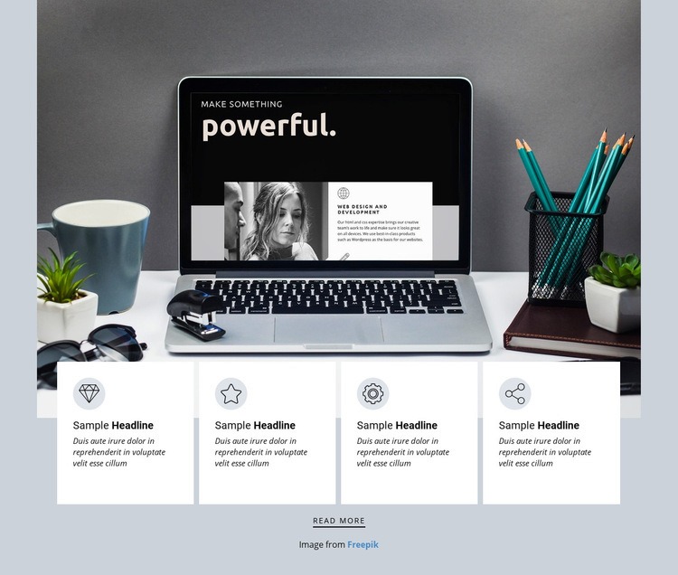 Independent design studio Elementor Template Alternative