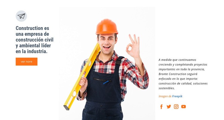 Industria de construccion Plantilla HTML5