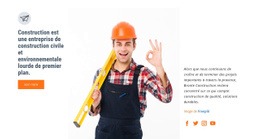 Industrie De Construction - Modèle HTML5 Professionnel Personnalisable