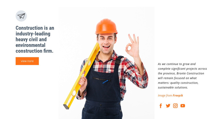 Construction industry Homepage Design