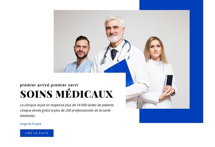 Les fonctions des soins médicaux Conception de site Web