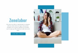 Zenelabor - HTML Oldalsablon