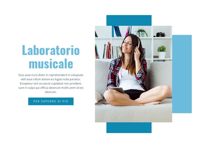 Laboratorio musicale Costruttore di siti web HTML