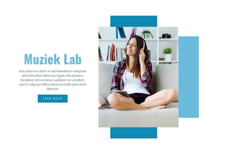 Muziek Lab Website ontwerp