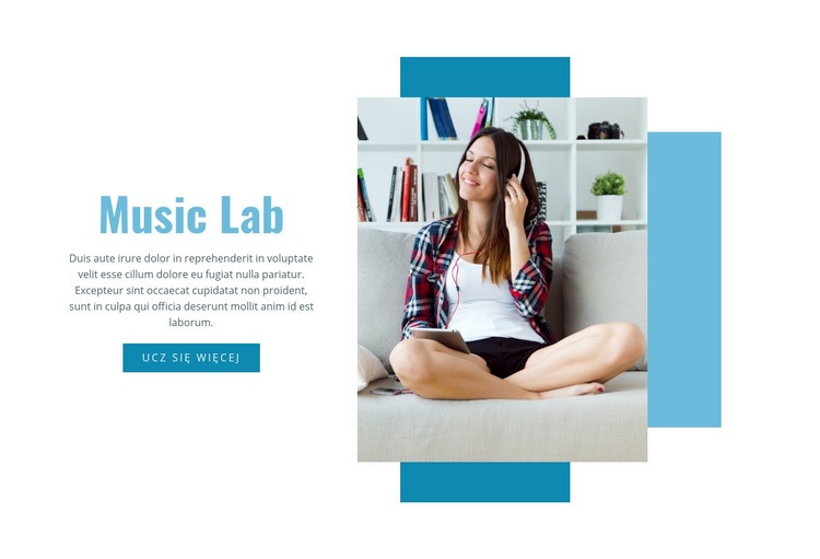 Music Lab Makieta strony internetowej