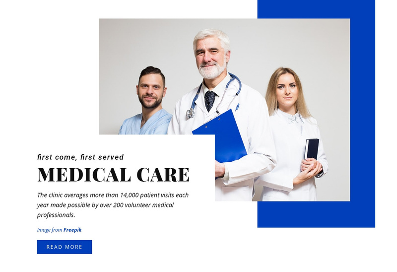 The functions of medical care Squarespace Template Alternative