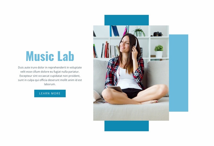 Musiklabb Html webbplatsbyggare