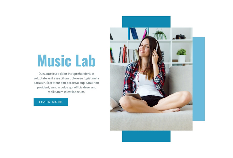 Music Lab Web Page Design