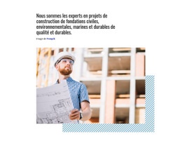 Sections De La Page D'Accueil Pour Sécurité Du Bâtiment