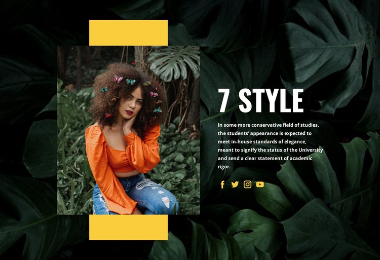 Top 7 style  CSS Template