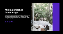 Minimalistisches Interieur - Benutzerdefinierte Joomla-Vorlage