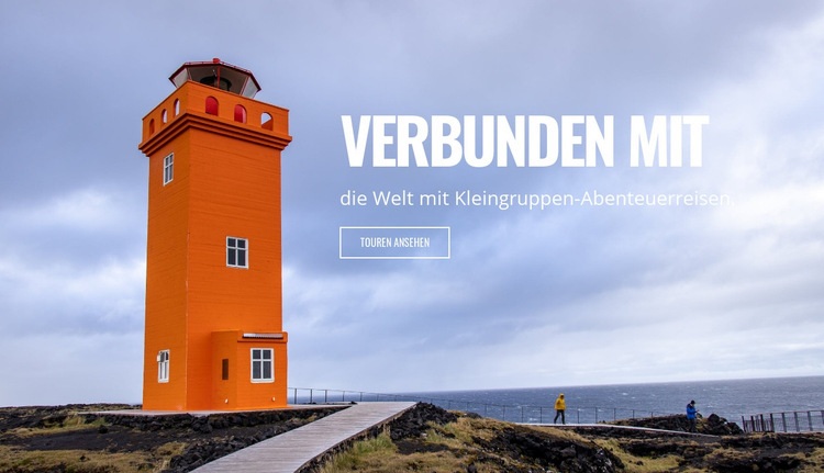 Verbinde dich mit der Natur Website design