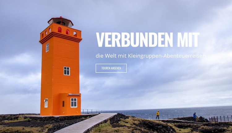 Verbinde dich mit der Natur Landing Page