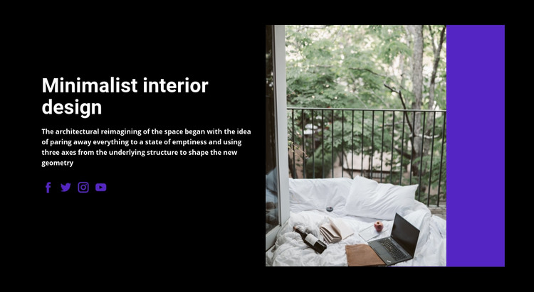Minimalist Interior Homepage Design
