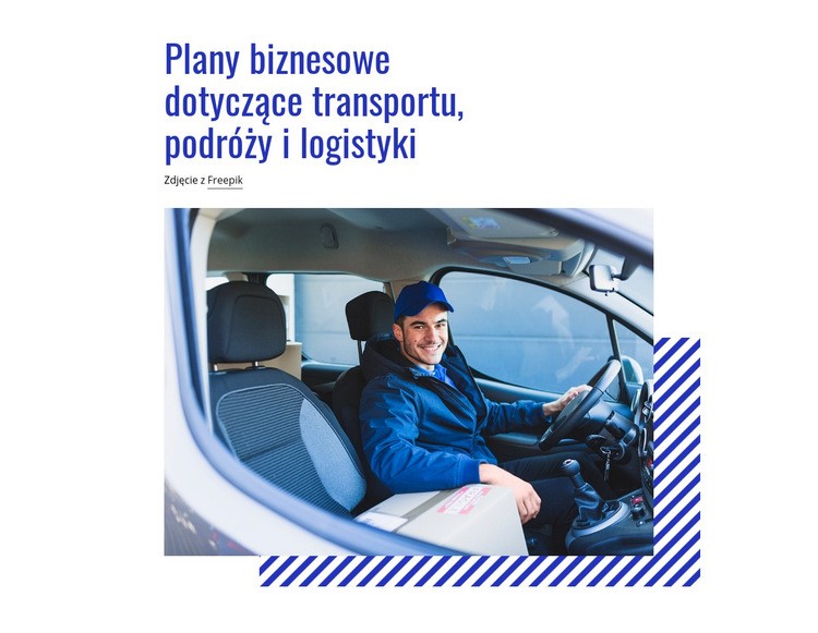 Plany transportu, podróży i logistyki Szablony do tworzenia witryn internetowych