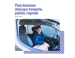 Plany Transportu, Podróży I Logistyki Szablon Projektu