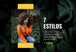 Sete Melhores Estilos - HTML Site Builder