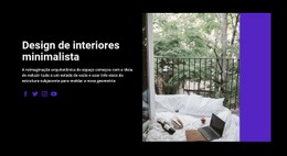 Interior Minimalista - HTML Web Page Builder