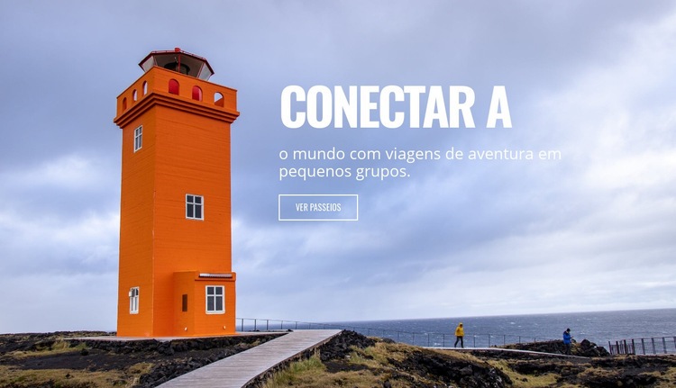 Conecte-se com a natureza Design do site