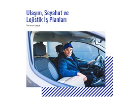 Ulaşım, Seyahat Ve Lojistik Planları Tasarım Şablonu