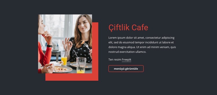 Çiftlik Cafe Web sitesi tasarımı