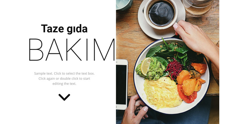 Taze gıda WordPress Teması