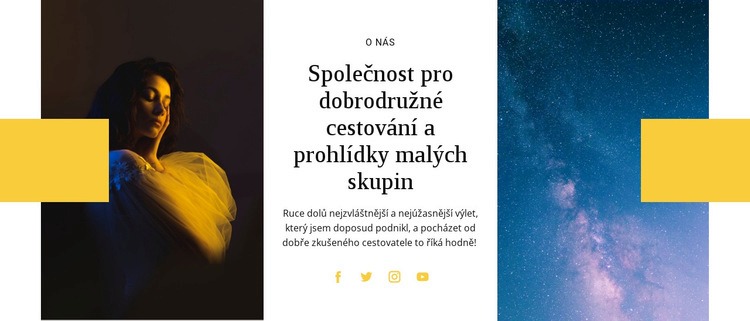 Skupinové letní výlety Webový design