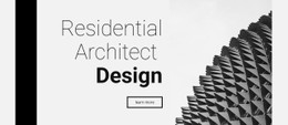 Residential Design Landing Page Template