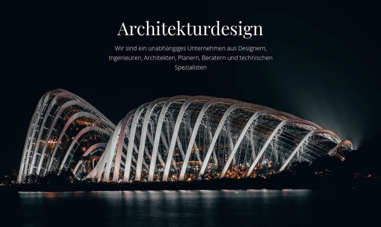 Architekturdesign Eine Seitenvorlage