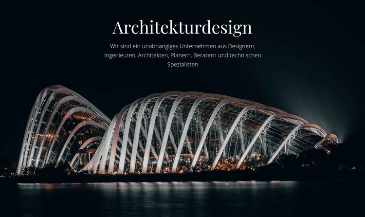 Architekturdesign HTML5-Vorlage