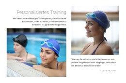 Website-Design Persönliches Schwimmtraining Für Jedes Gerät