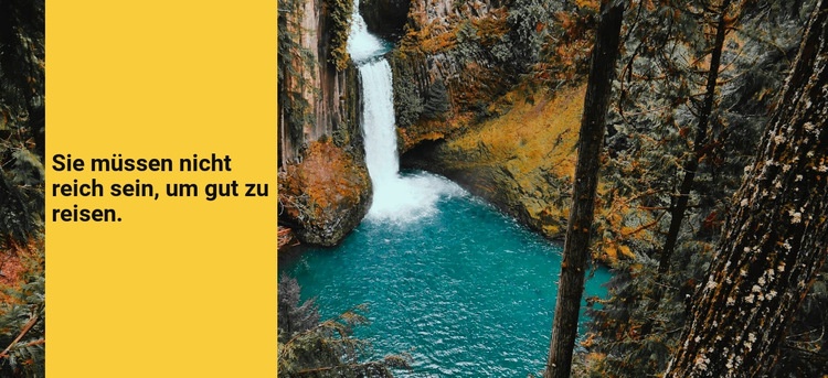 Um die Welt reisen Landing Page