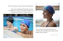 Conception De Sites Web Entraînement Personnel De Natation Pour N'Importe Quel Appareil