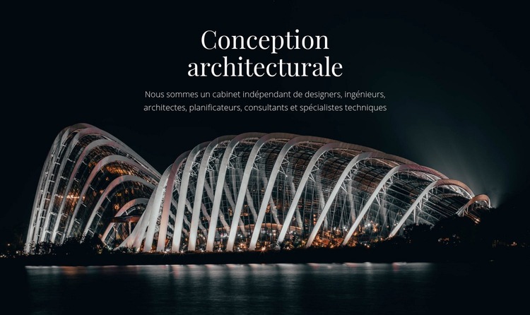Conception architecturale Créateur de site Web HTML