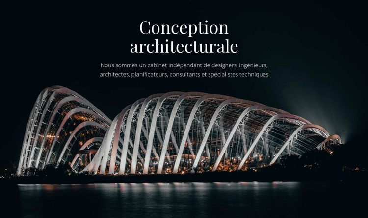 Conception architecturale Modèle HTML