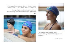 Személyes Úszásoktatás - HTML Sablon Kód