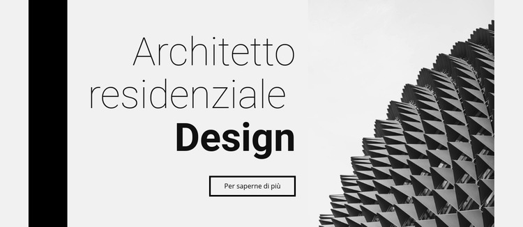 Design residenziale Modello di sito Web