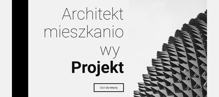 Projekt mieszkaniowy Kreator witryn internetowych HTML