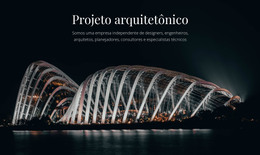 Projeto Arquitetônico - Modelo De Página Da Web HTML
