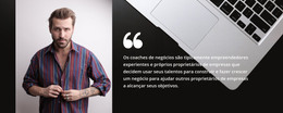 Design HTML Para Citação Sobre Negócios