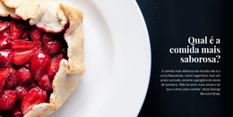 A Comida Mais Saborosa E Deliciosa - Download Do Modelo De Site
