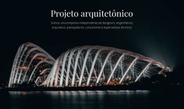 Projeto Arquitetônico - Modelo De Site De Página Única