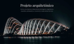 Página De Destino Mais Criativa Para Projeto Arquitetônico