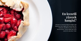 En Lezzetli Ve Lezzetli Yemekler Için Ücretsiz HTML5