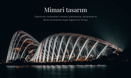 Mimari Tasarım - HTML Web Sayfası Şablonu