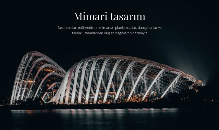 Mimari tasarım Html Web Sitesi Oluşturucu