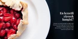 En Lezzetli Ve Lezzetli Yemekler Şablon