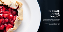 En Lezzetli Ve Lezzetli Yemekler - Web Sitesi Şablonunu Indirme