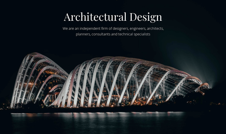 Architectueel ontwerp Website sjabloon